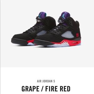 Air Jordan 5 Grape/Fire Red